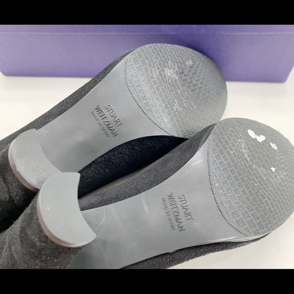 Stuart Weitzman Suede Catch Bootie Ankle Tie - Picture 7 of 8